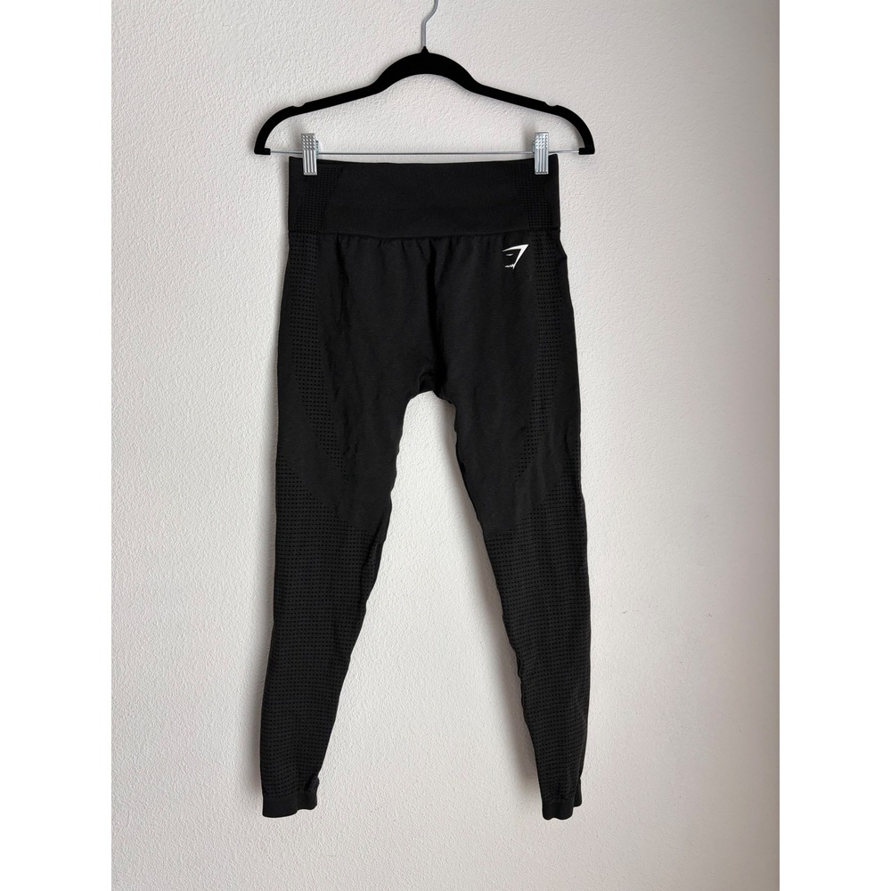 Gymshark Vital Seamless Leggings Black High‎ Waisted Workout Tights Women XS
